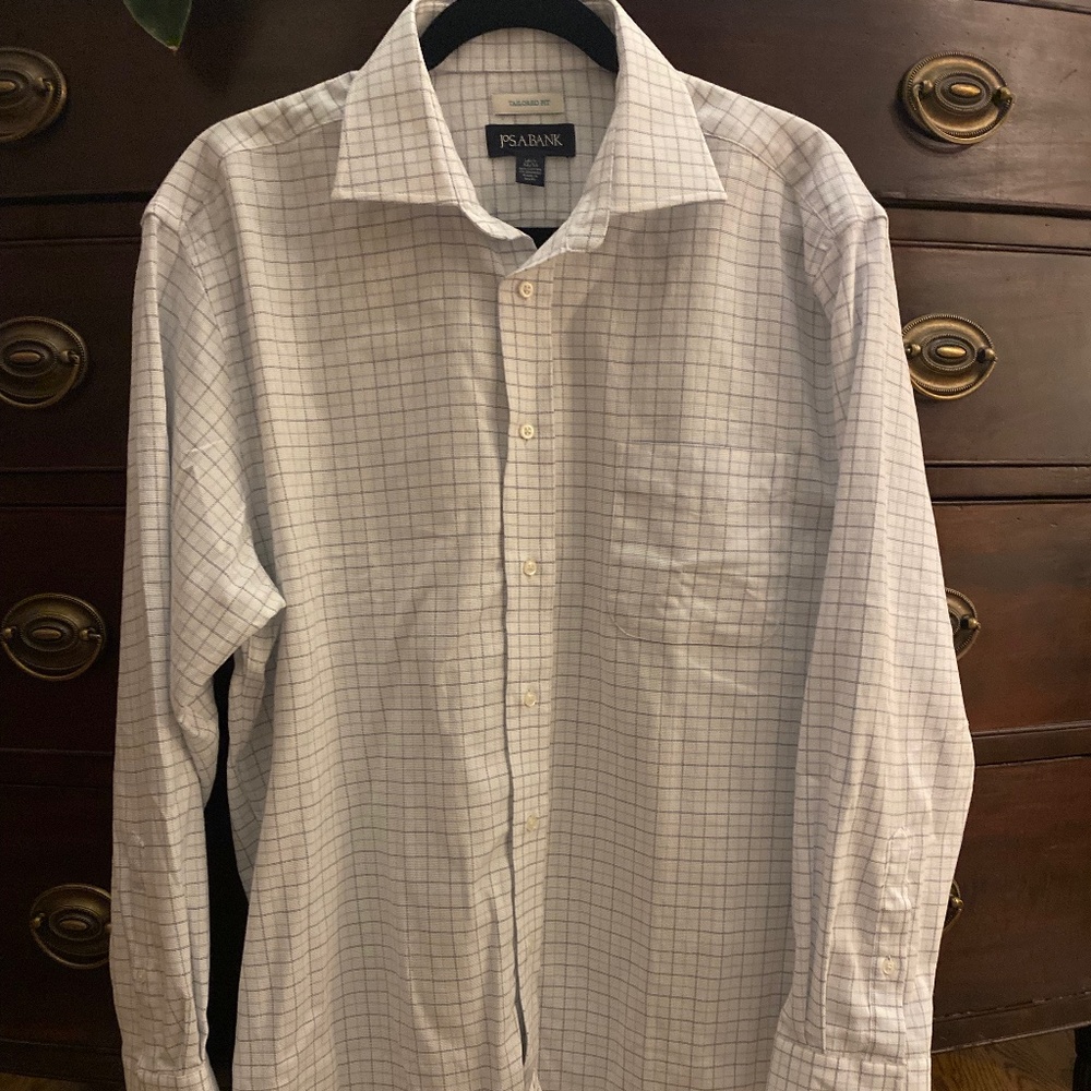 JoS. A. Banks Men's Collared Tailored Fit Dress Shirt - 16 1/2 32/33